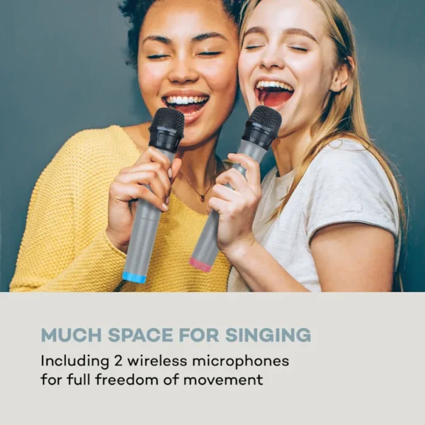 Karaboom 100 Sing stolpni zvočnik za karaoke, bele barve - Image 2