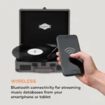 Auna Peggy Sue BT gramofon (siva, snemanje) - Image 3
