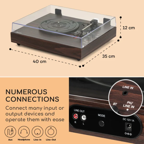 Auna TT-Classic Chrono gramofon - Image 6