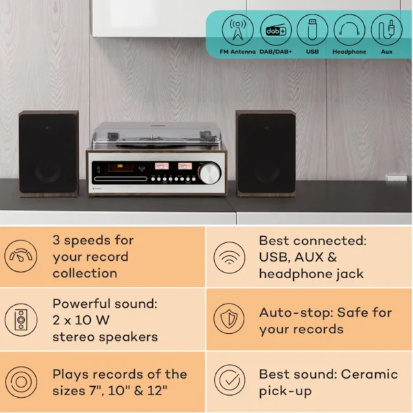 Auna Oxford SE, mini stereo sistem - Image 2