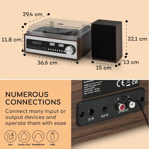 Auna Oxford SE, mini stereo sistem - Image 6