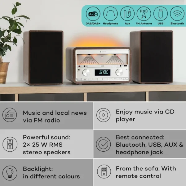 Auna Elton DAB stereo sistem - Image 2