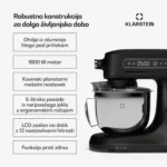 Klarstein Chiara kuhinjski robot, 1600 W (črn) - Image 2