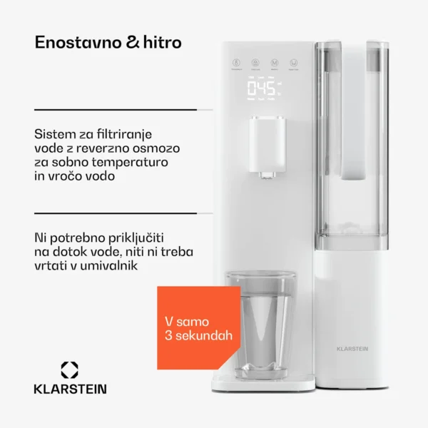 Klarstein VitalPour vodni filter, 5-stopenjski filter, reverzna osmoza, 5l rezervoar - Image 9