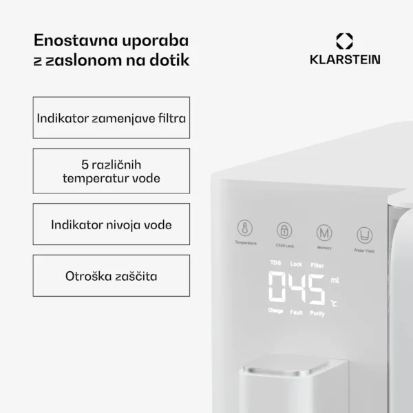 Klarstein VitalPour vodni filter, 5-stopenjski filter, reverzna osmoza, 5l rezervoar - Image 13