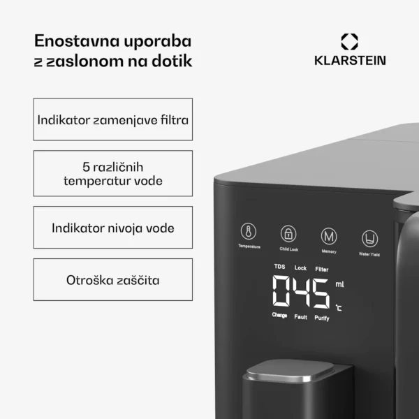 Klarstein VitalPour vodni filter, 5-stopenjski filter, reverzna osmoza, 5l rezervoar - Image 7