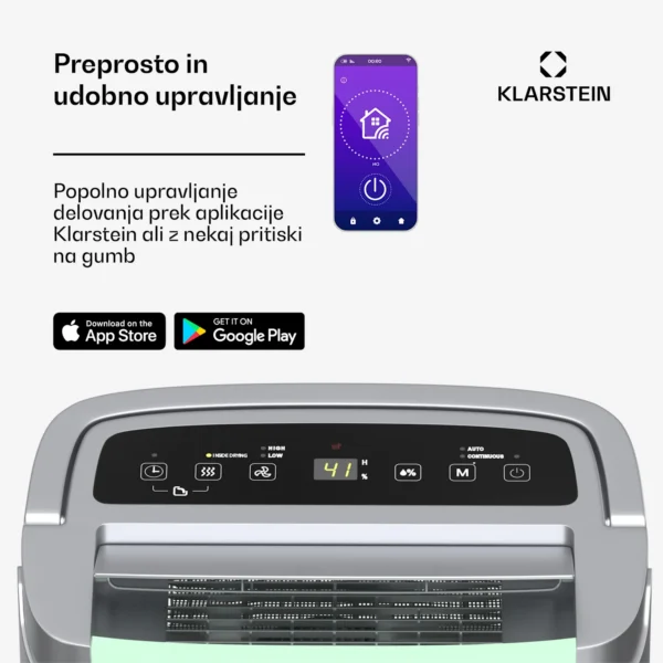 Klarstein DryFy Connect 50 razvlaževalnik zraka, 50l/dan - Image 6