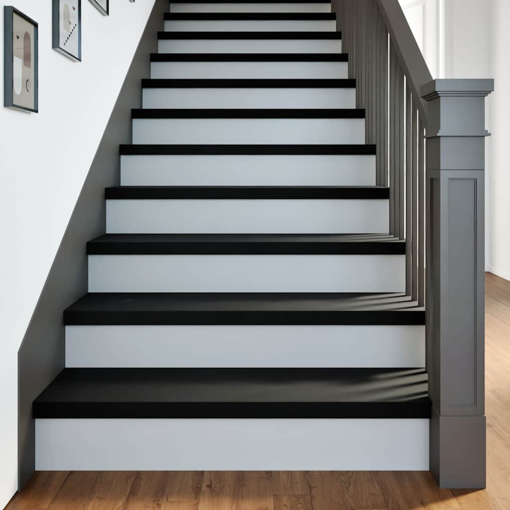 Podloge za stopnice 20 kosov rjave 90x25x2 cm trdna hrastovina