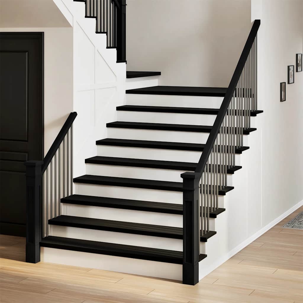 Podloge za stopnice 20 kosov rjave 120x25x2 cm trdna hrastovina