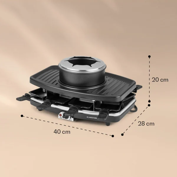 Klarstein Entrecote,1100 W, 8 Oseb, Raclette Žar, fondi - Image 6