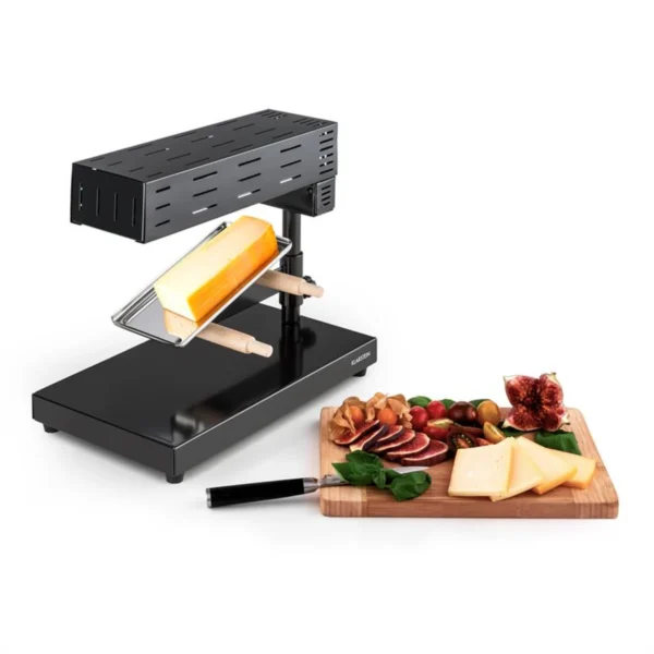 Klarstein APPENZELL 2G, ČRN, TRADICIONALEN ŽAR RACLETTE, 600 W, NAMIZNA NAPRAVA