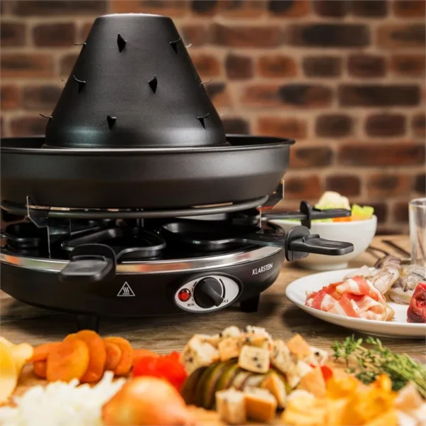 Klarstein Taste Volcano , črn tatarski raklet gril, 1500 W, 8 oseb - Image 3