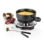 Klarstein Sirloin Raclette s Fondue, keramični lonec, 1200W, črna barva