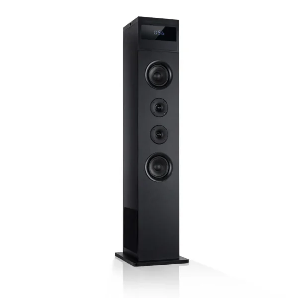 Auna Karaboom 100, stolpčni zvočnik, 120 W, bluetooth, 2 V 1 USB, črna barva