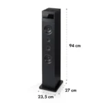 Auna Karaboom 100, stolpčni zvočnik, 120 W, bluetooth, 2 V 1 USB, črna barva - Image 7