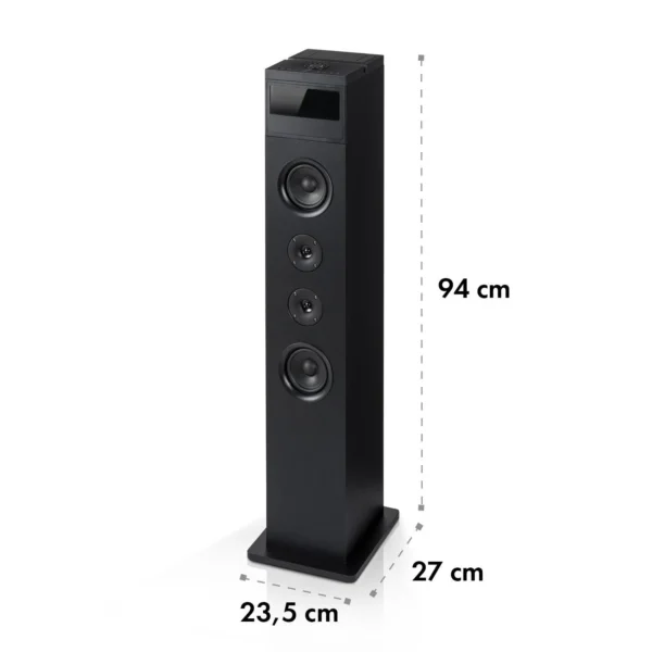 Auna Karaboom 100, stolpčni zvočnik, 120 W, bluetooth, 2 V 1 USB, črna barva - Image 7
