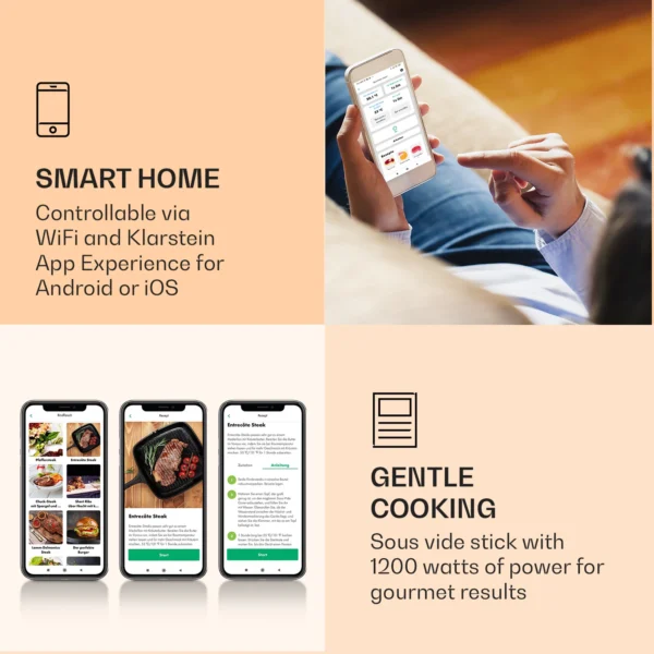 Klarstein Kuhalnik Quickstick Smart Sous Vide - Image 3