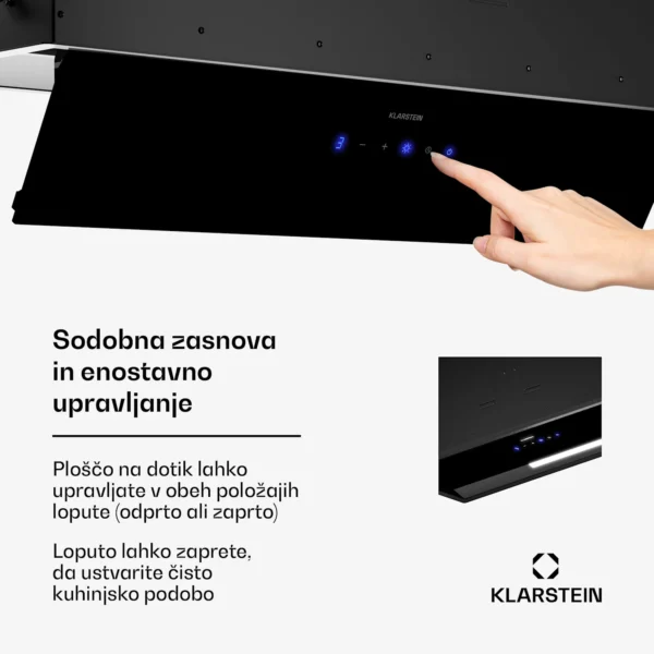 Klarstein Ventimate kuhinjska napa, 85 cm (črna) - Image 2