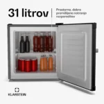Klarstein Irene retro hladilnik z zamrzovalnikom, 31 litrov - Image 2