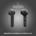 URBANISTA STOCKHOLM PLUS brezžične slušalke s polnilno postajo, Bluetooth, TWS, Midnight Black (črne) - Image 3
