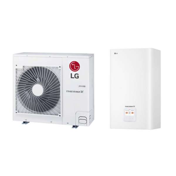 LG toplotna črpalka Therma V split HU091MR.U44 + HN091MR.NK5 – 9KW z 200l bojlerjem in montažo - Image 2