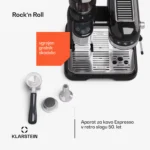 Klarstein Bella Café retro espresso aparat za kavo z mlinčkom (črna) - Image 5