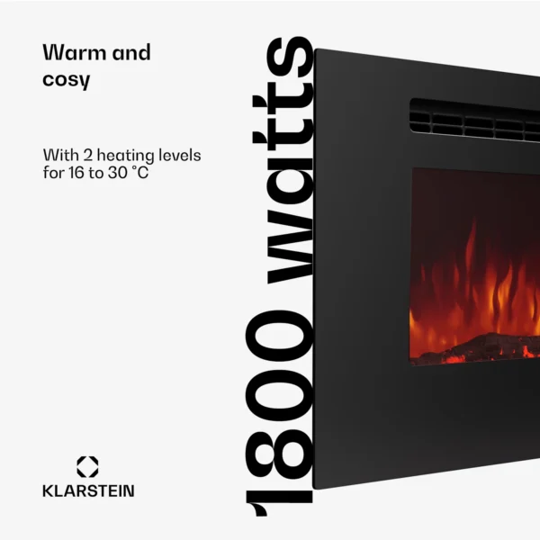 Klarstein Galeras 178 električni stenski kamin - Image 2