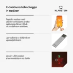 Klarstein Galeras Smart 153 električni kamin, 2 nastavitvi temperature, 16 - 30°, možnost povezave z IOT - Image 5