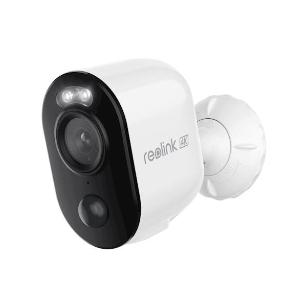 Reolink ARGUS B350 IP kamera, 4K 8MP Ultra HD, Dual WiFi, 21.6Wh baterija, barvno nočno snemanje, LED reflektorji, aplikacija, IP65 vodoodpornost, dvosmerna komunikacija, bela