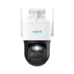 Reolink TRACKMIX G770 IP kamera, 4K 8MP Ultra HD, 4G LTE, baterija, vrtenje in nagibanje, dva objektiva, barvno nočno snemanje, LED reflektorji, aplikacija, vodoodpornost, dvosmerna komunikacija, bela