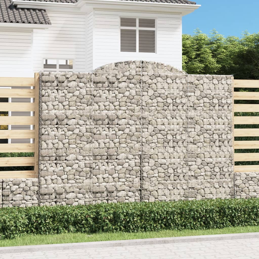 Obokane gabion košare 11 kosi 300x50x220/240cm pocinkano železo
