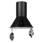 Klarstein Noir Retro Kuhinjska Napa 60cm Nerjaveče Jeklo - črna - Image 4