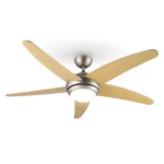 Klarstein Boler Charleston, stropni ventilator z lučjo (javor)