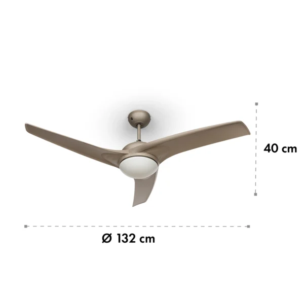 Klarstein Figo 2 v 1 stropni ventilator (kovinski nikelj) - Image 7
