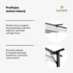 Blumfeldt Pantheon Robust pergola, 3 x 3m, s stranskimi ponjavami, bež - Image 4