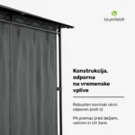 Blumfeldt Mondo Paviljon 3x4m, temno siva - Image 6