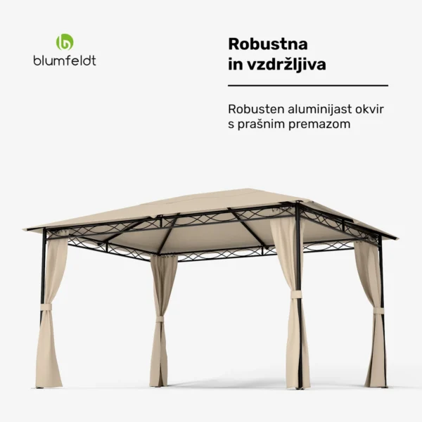 Blumfeldt Mondo Paviljon 3x4m, bež - Image 3