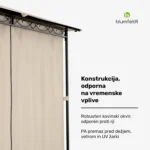 Blumfeldt Mondo Paviljon 3x4m, bež - Image 6