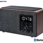 MANTA RDI910 WC radijski sprejemnik / ura / budilka, FM Radio, Bluetooth 5.0, polnilna baterija, Qi brezžični polnilec, microSD / AUX