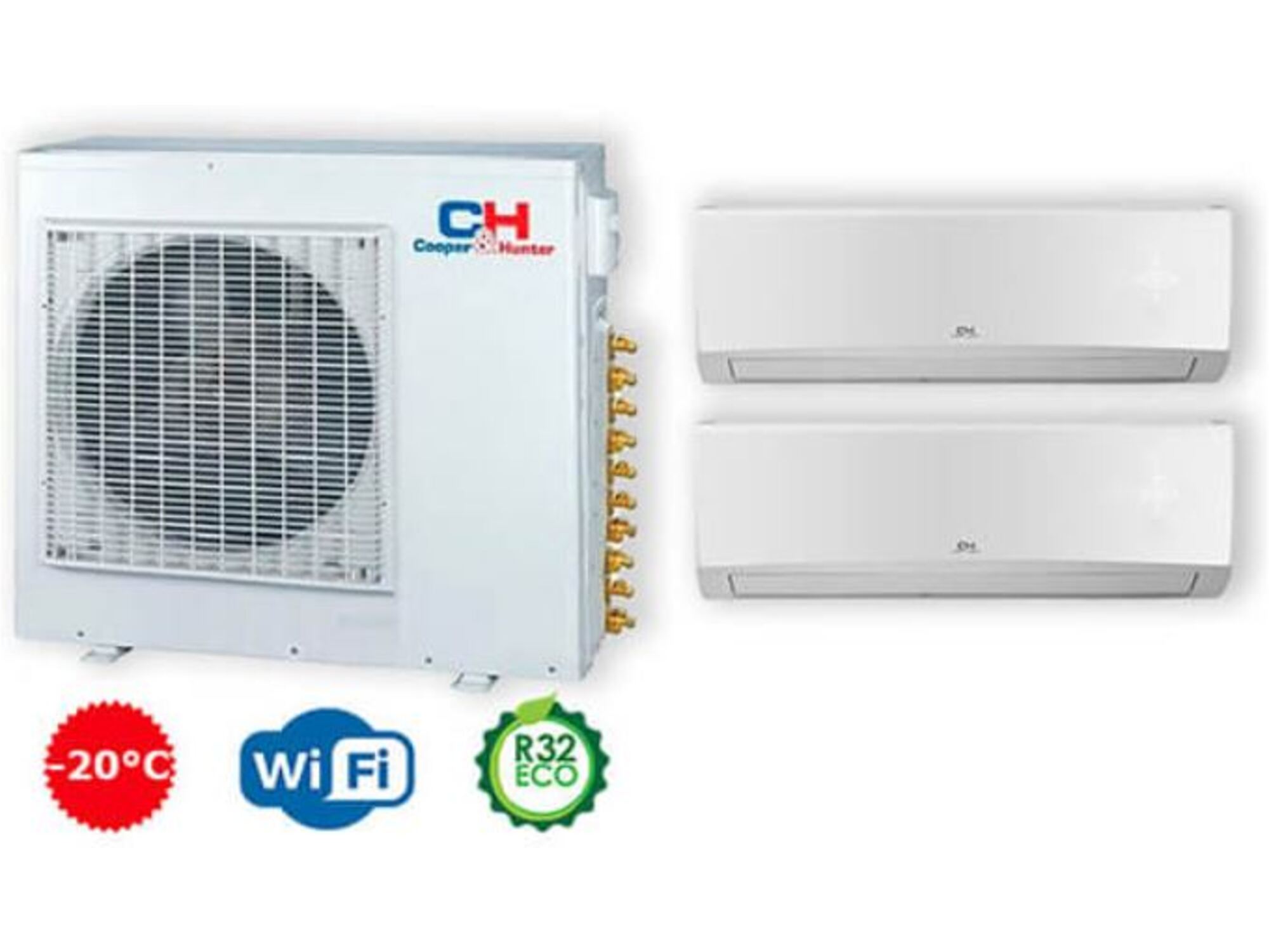 Cooper&Hunter Multisplit klimatska naprava 2 x CHML-S12FTXQ 3,5kw Veritas / CHMLU21RK3-NG 6kW