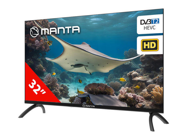 LED TV MANTA 32LHN124E, 32" (81cm), HD+, Dolby Digital+, STEREO 5.1, DVB-C/T/T2/S/S2/HEVC, Hotel Mode, 3x HDMI, 2x USB, 1x CI+, Frameless oblika - Image 2