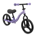 MoMi ISOKA otroško kolo / poganjalec, 10" kolesa, nastavljivo krmilo in sedež, LED osvetlitev, protizdrsni ročaji, opora za noge, ultra lahka teža, 83x52x41.5cm, vijoličen - Image 3