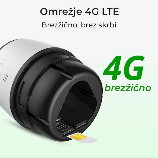 Reolink GO G330 IP kamera, 2K 4MP Super HD, 4G LTE, baterija, Night Vision nočno snemanje, 16x digitalni ZOOM, aplikacija, IP65 vodoodpornost, dvosmerna komunikacija, bela - slika 3