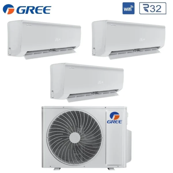 GREE MULTI SPLIT 3 x GWH09AGAXB-K6DNA1B 2,5kW PULAR notranja / GWHD(21)NK6OO zunanja 6,1kW - Image 2