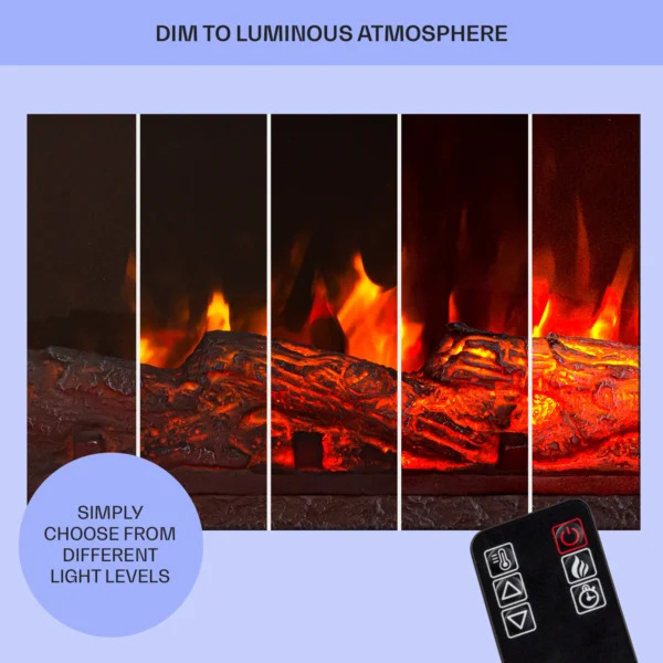 Klarstein Studio Light & Fire 3 Pametni kamin, Bela - Image 8