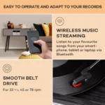 Auna Julie Ann, retro stereo sistem, gramofon (črna) - Image 4