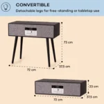 Auna Julie Ann, retro stereo sistem, gramofon (črna) - Image 6