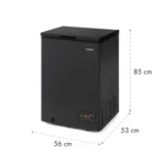 Klarstein Iceblokk 99 zamrzovalna skrinja, 99l, črna - Image 8