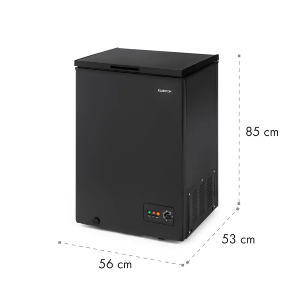 Klarstein Iceblokk 99 zamrzovalna skrinja, 99l, črna - Image 8