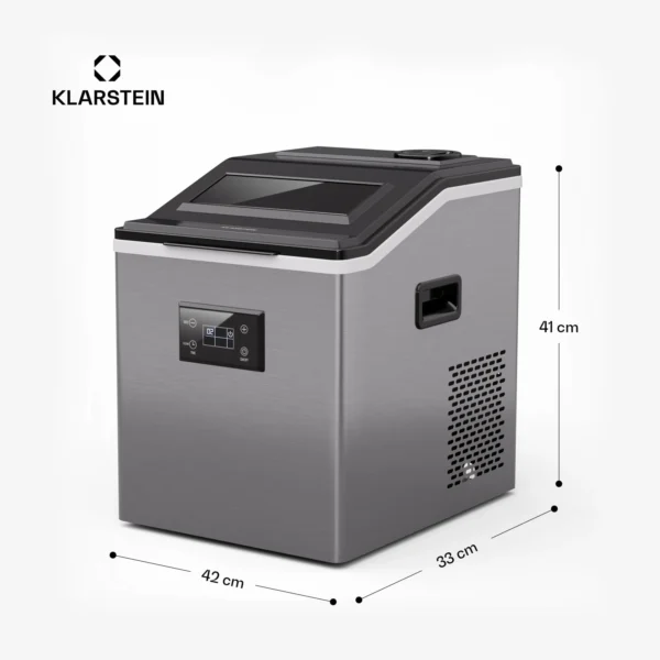 Klarstein Master-Frost ledomat (34 kock ledu v 15 minutah - kristalne kocke, 5l rezervoar za vodo ali direkten priklop na pipo) - Image 7